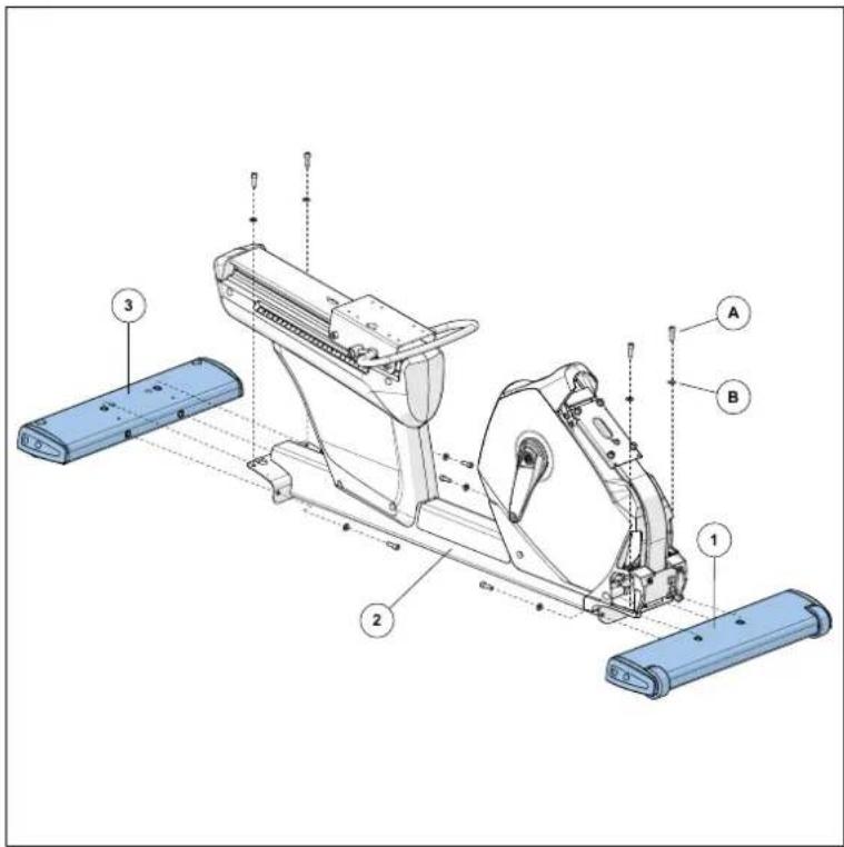 MATRIX H7XE - RECUMBENT ASSEMBLY STEP 1 - 2
