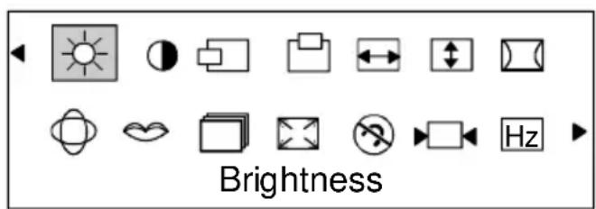 FUJITSU SIEMENS MCM 174V - Changing the monitor settings using the OSD menu - 4