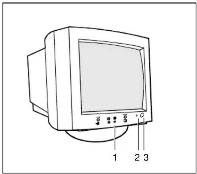 FUJITSU SIEMENS MCM 174V - Operation of the monitor - 1
