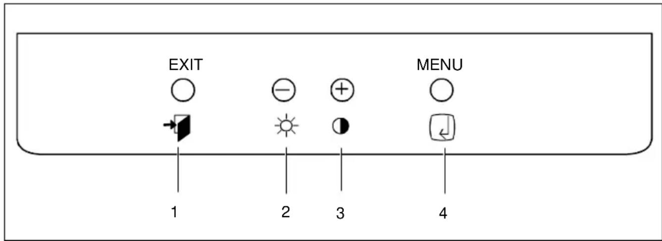 FUJITSU SIEMENS MCM 174V - Changing the monitor settings using the OSD menu - 2