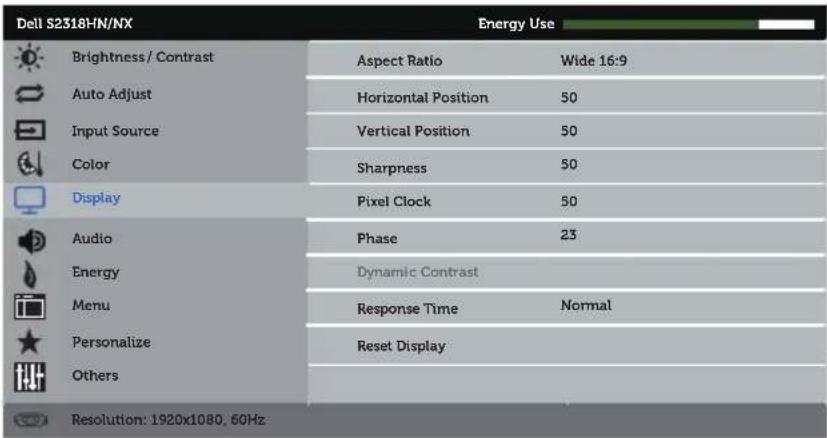 DELL S2318H - Preset Modes W - 5