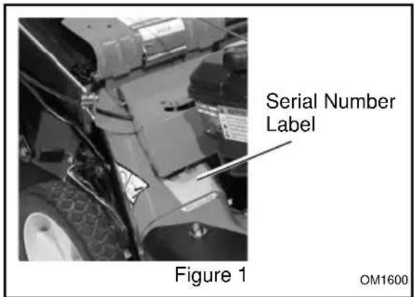 Serial Number Label Figure 1 OM1600