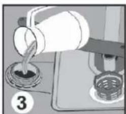 Freggia DWCI4108 - Fill the salt compartment with water at first use only. - 2