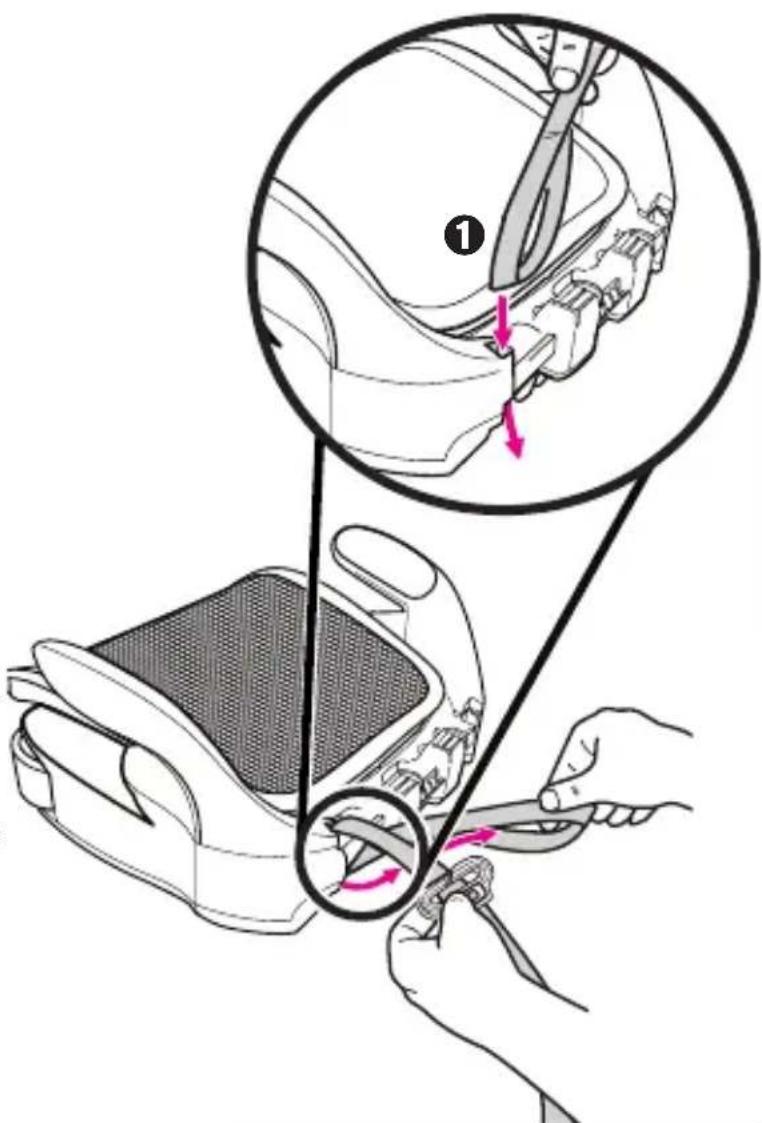 GRACO Booster Air - To attach clip to booster seat: - 2