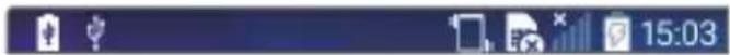 LG D405n L90 - Indicator icons on the Status Bar - 1