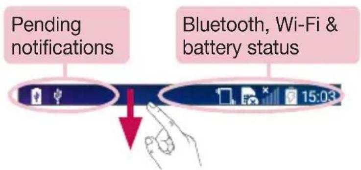 LG D405n L90 - Notifications panel - 1