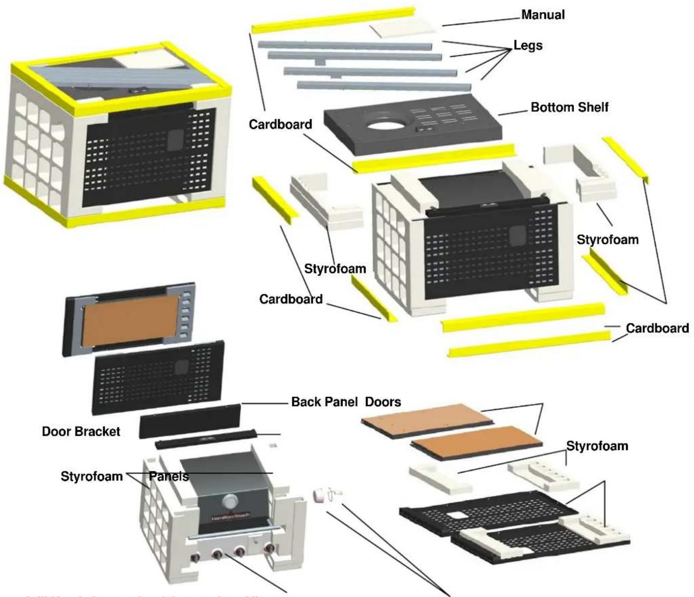 Manual Legs Cardboard Bottom Shelf Styrofoam Cardboard Door Bracket Back Panel Doors Styrofoam Panels Handheld Door 2.0x 2.0x 2.0x 2.0x 2.0x