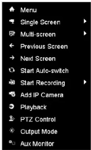 Hikvision DS-9616NI-RT - Using the Mouse in Live View - 2