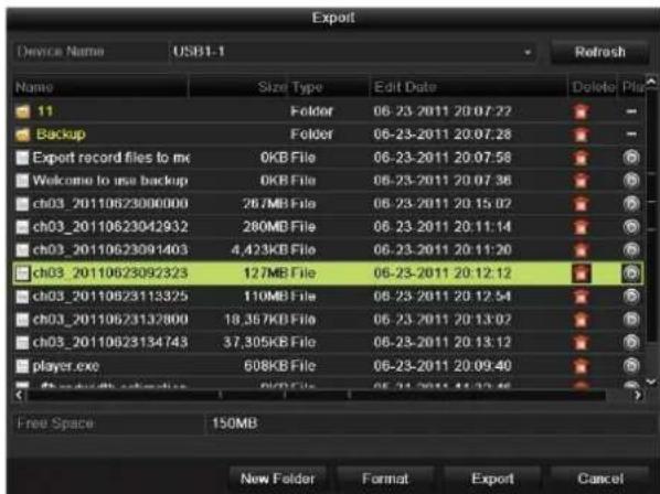 Hikvision DS-9616NI-RT - Check backup result. - 2