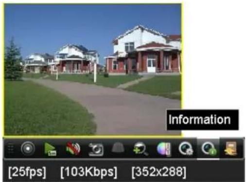 Hikvision DS-9616NI-RT - Quick Setting Toolbar in Live View Mode - 20
