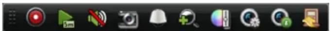 Hikvision DS-9616NI-RT - Quick Setting Toolbar in Live View Mode - 1