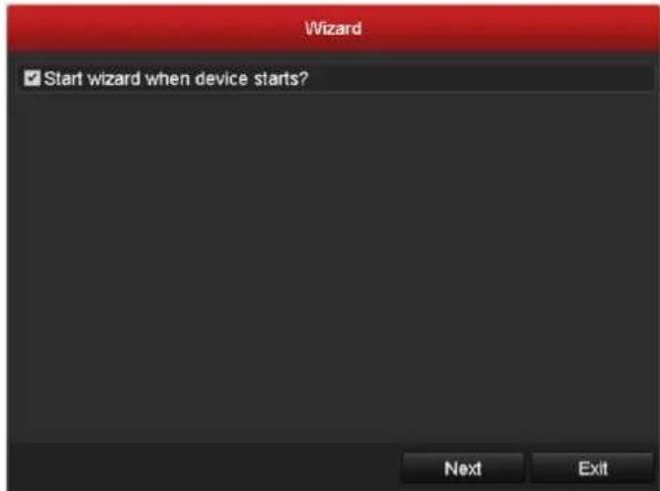 Hikvision DS-9616NI-RT - Using the Wizard for Basic Configuration - 1