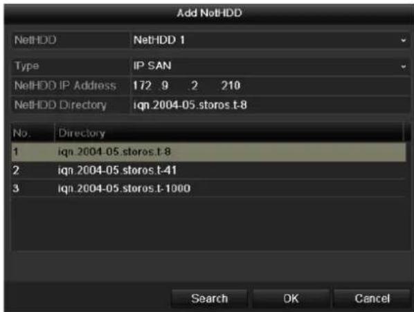 Hikvision DS-9616NI-RT - - Add IP SAN: - 2