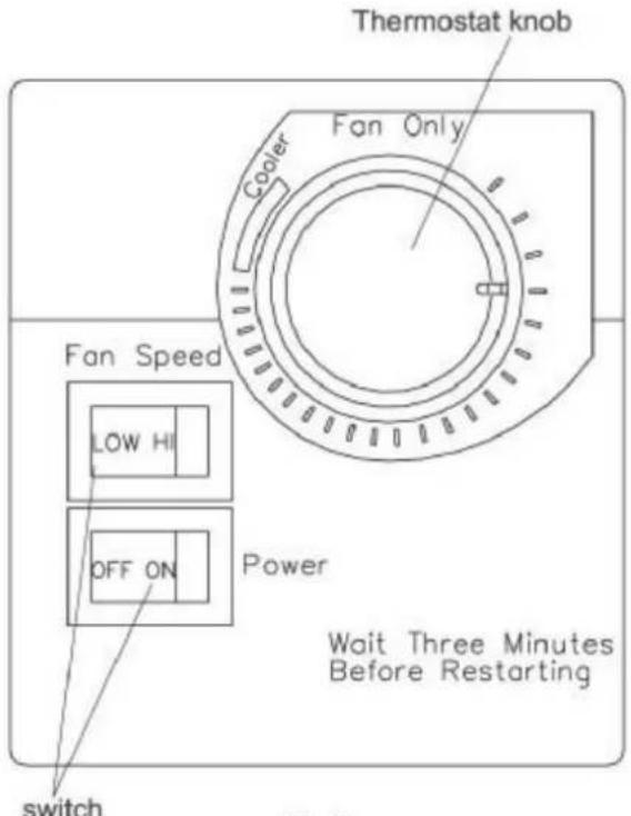 Admiral AW-05CR1FHLU - Fan Speed - 1