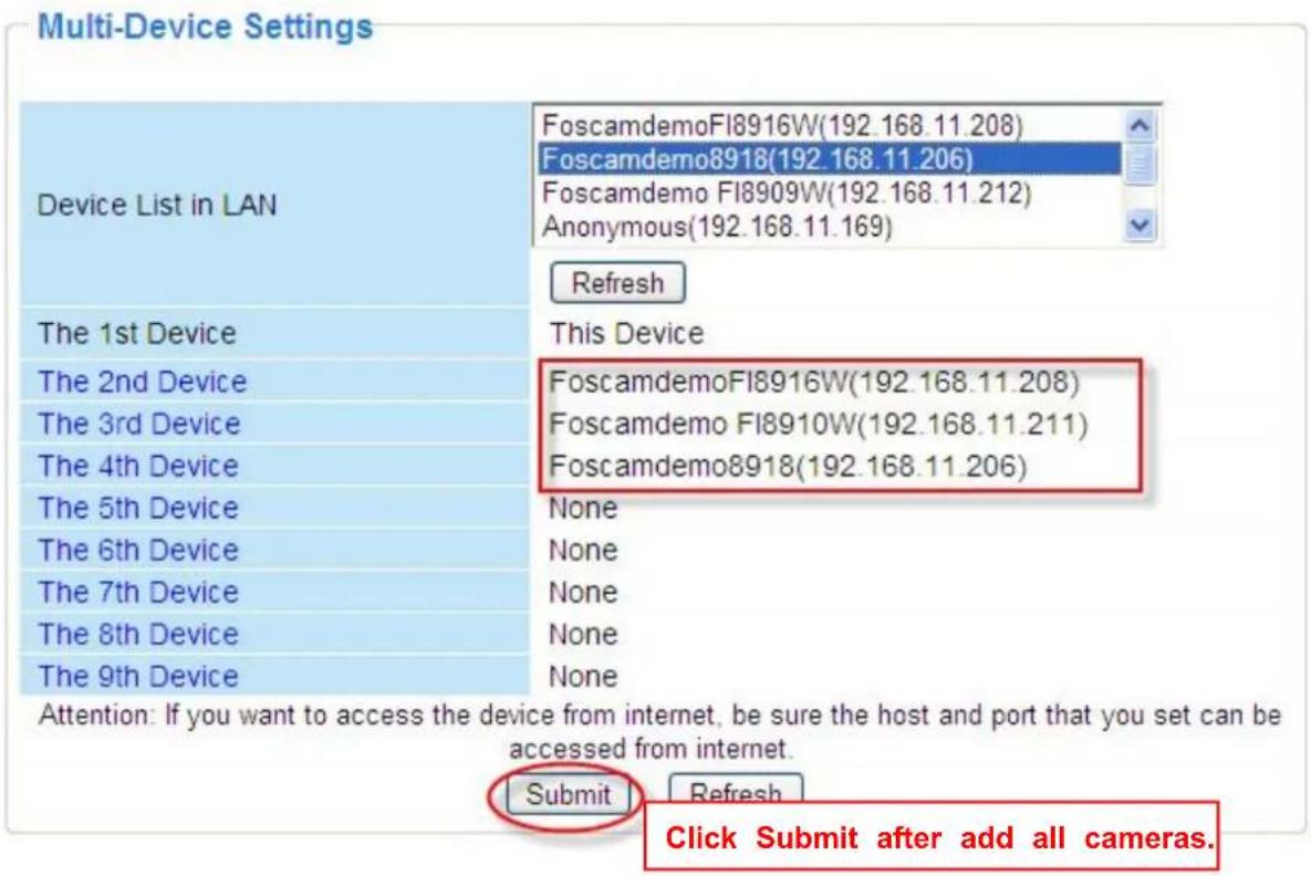FOSCAM FI8910E - Add cameras in LAN - 2