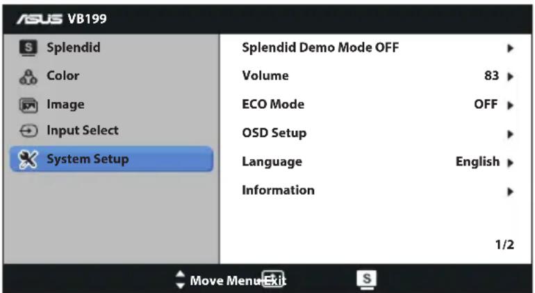 ASUS VB199T-P - System Setup - 1