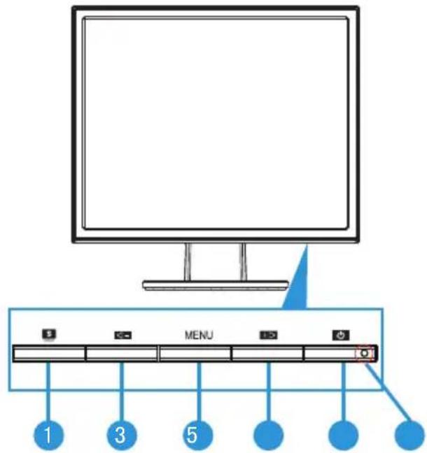 ASUS VB199T-P - Front of the LCD monitor - 1