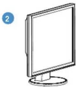 ASUS VB199T-P - To assemble the monitor: - 3