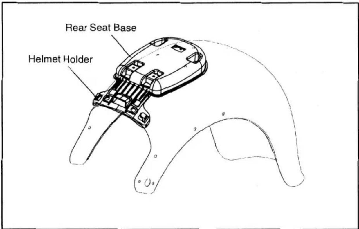 Rear Seat Base Helmet Holder