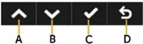 A B C D