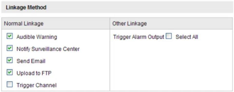 Hikvision DS-2CD4565F-IZH - Set the Alarm Actions for Motion Detection. - 1