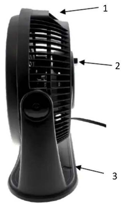 Easy Home 8" Air Circulator Fan EE-8634 - Main parts - 2