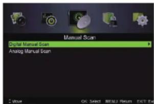 Manual Scan Digital Manual Scan Analog Manual Scan OK Select MENU Return EXIT Help