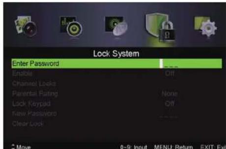Star-Light 40DM1000 - Menu blokada systemu - 1