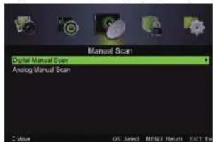 Manual Scan Digital Manual Scan Analog Manual Scan OK Select 返回 Return EXIT