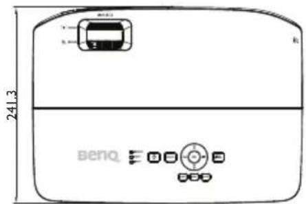 BENQ MH535A - Dimensions - 1