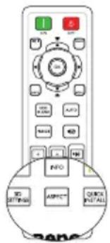BENQ MH535A - Selecting the aspect ratio - 1