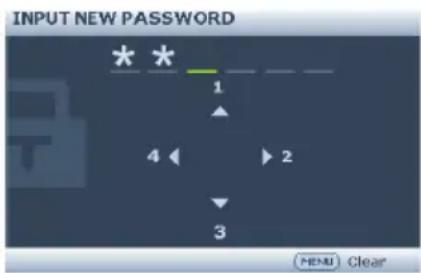 BENQ MH535A - Setting a password - 2
