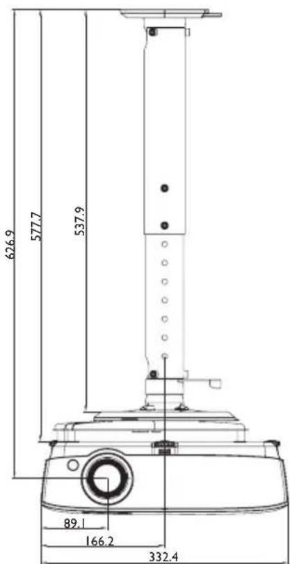 BENQ MH535A - Ceiling mount installation - 3