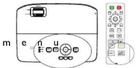 BENQ MH535A - Use build-in test pattern - 1