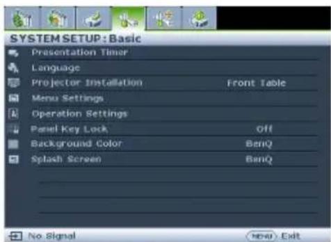 BENQ MH535A - Using the menus - 4