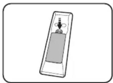 BENQ MH535A - Replacing the remote control battery - 1