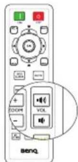 BENQ MH535A - Adjusting the sound level - 2