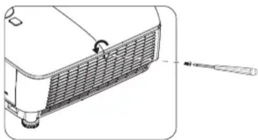 BENQ MH535A - Replacing the lamp (FOR SERVICE PERSONNEL ONLY) - 2