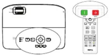 BENQ MH535A - Starting up the projector - 3