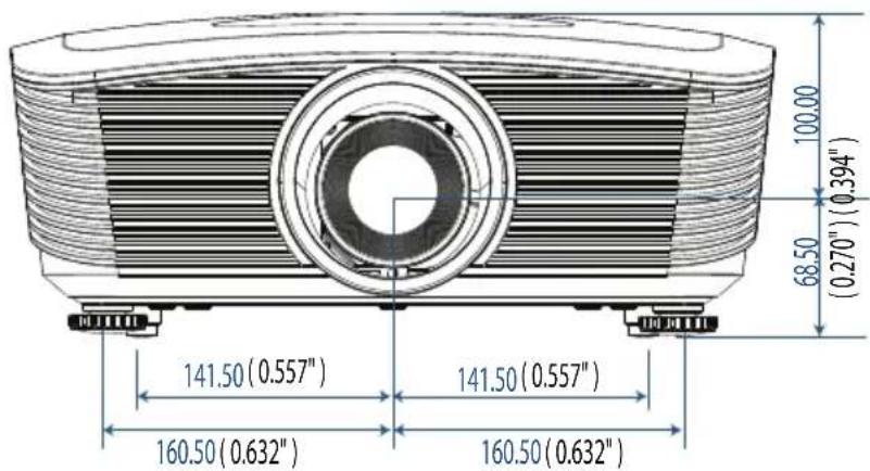 100.00 68.50 (0.270")(0.394") 141.50(0.557") 141.50(0.557") 160.50(0.632") 160.50(0.632")
