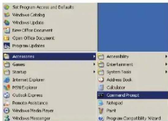 Set Program Access and Defaults Windows Catalog Windows Update New Office Document Open Office Document Program Updates Accessories Games Startup Internet Explorer MSN Explorer Outlook Express Remote Assistance Windows Media Player Windows Messenger Accessibility Entertainment System Tools Address Book Calculator Command Prompt Notepad Point Program Compatibility Wizard