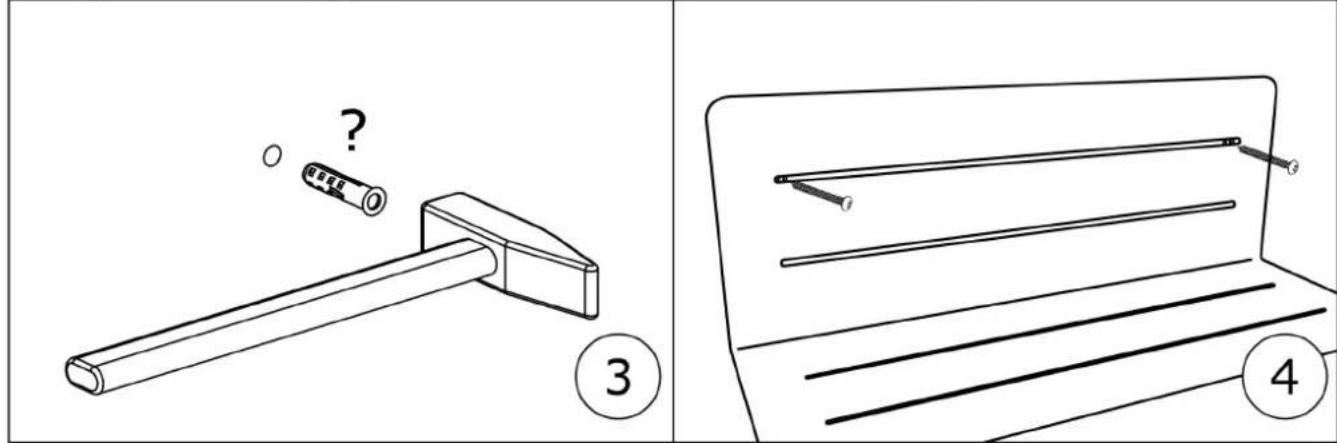 Diagram showing a hammer and a wooden scale with a question mark, alongside a laptop screen with a handle and a numbered section.