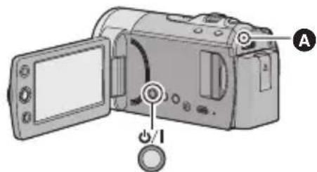 PANASONIC SDR-T55P - Encender y apagar el dispositivo con el botón de alimentación - 1
