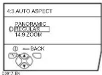JVC LT-26C31BJE - Choose 4:3 AUTO ASPECT then press the OK button - 1