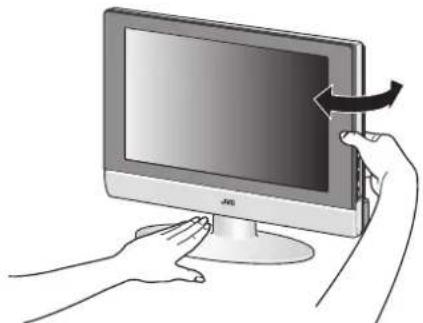 JVC LT-26C31BJE - ■ Rotate the TV to the left and right: - 1