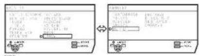 Scanned interface screenshot showing two labeled panels with Chinese text and icons, likely from a software application or system interface.
