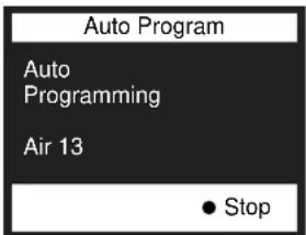 Auto Program Auto Programming Air 13 ● Stop