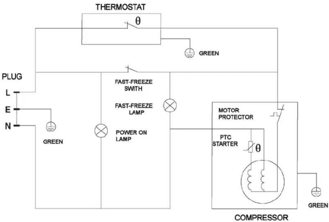 Avanti CF10016PE - WIRING DIAGRAM - 1