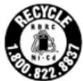 UNIDEN DXI 5586-3 - Rechargeable Nickel-Cadmium Batteries Must Be Recycled or Disposed of Properly - 1