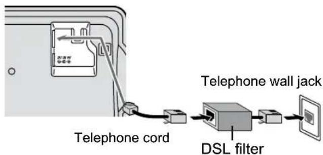 Telephone wall jack DSL filter Telephone cord